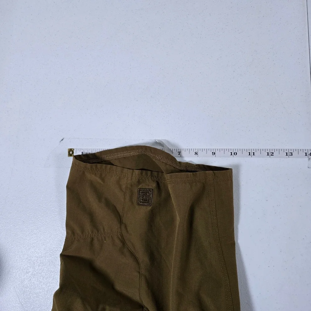 5.11‎ Tactical Men's Cargo Ripstop Shorts Tan Zip Pockets Drawstring Size 38
